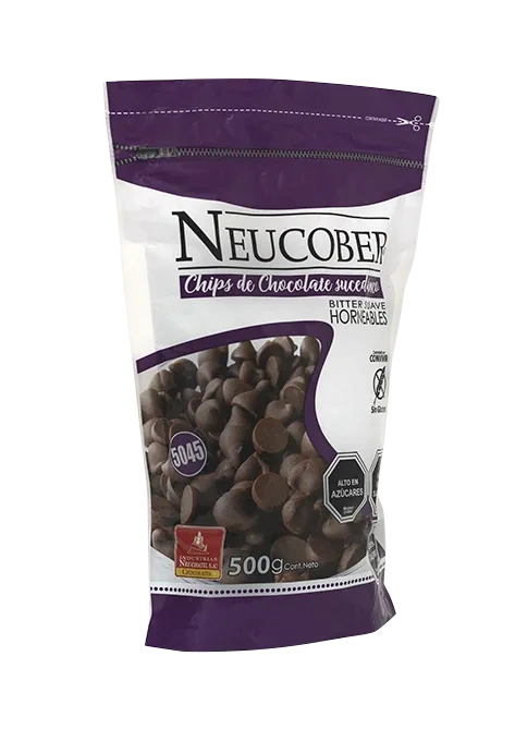 NEUCOBER COBERTURA CHIPS CHOCOLATE FINO SIN GLUTEN 500GR