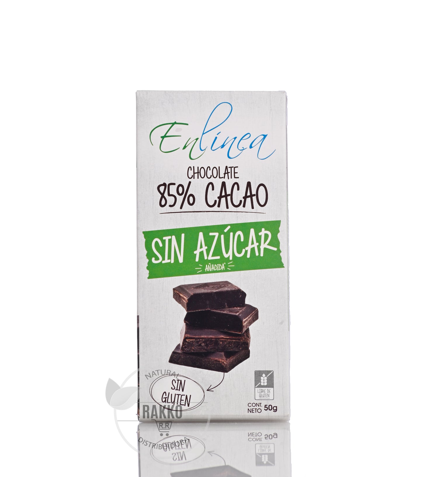 EN LINEA BARRA DE CHOCOLATE 85% CACAO 50g