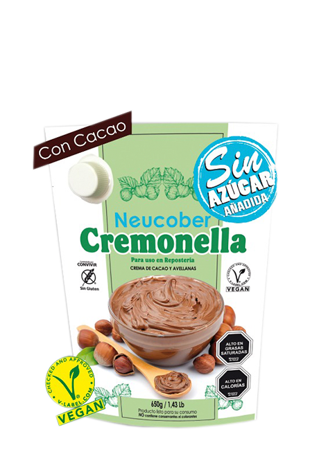 NEUCOBER CREMONELLA SIN AZÚCAR AÑADIDA  SIN GLUTEN 650GR