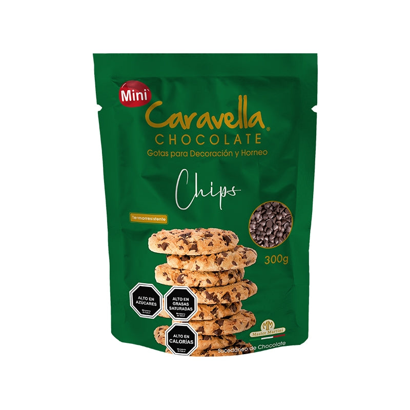 COBERTURA DE CHOCOLATE CHIPS CARAVELLA 300g