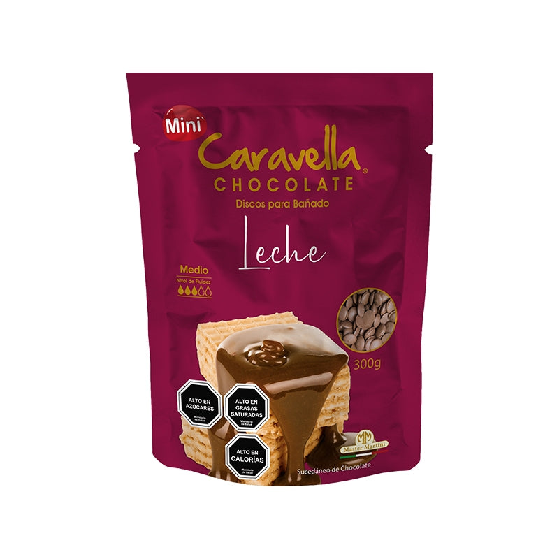 COBERTURA DE CHOCOLATE LECHE CARAVELLA 300g