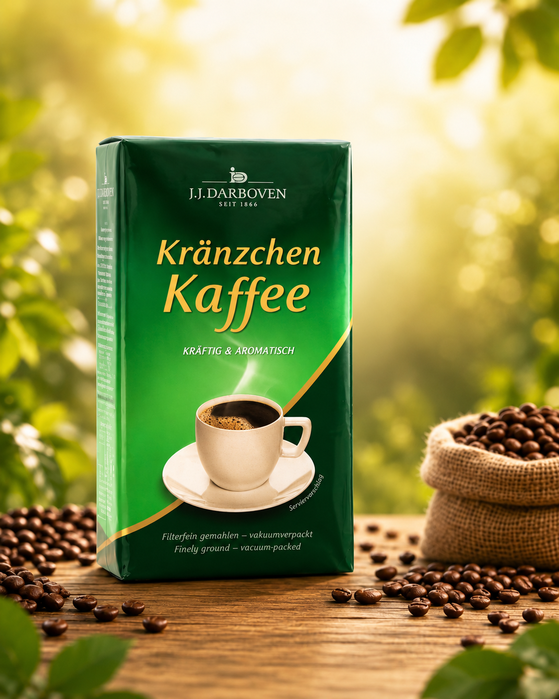CAFE MOLIDO PREMIUM J.J.DARBOVEN KRÄNZCHEN KAFFEE 500g