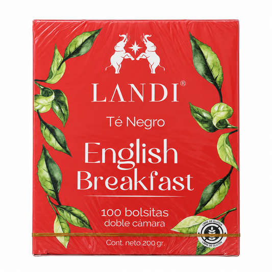 LANDI TÉ NEGRO ENGLISH BREAKFAST SIN GLUTEN 100BOLSITAS 200G