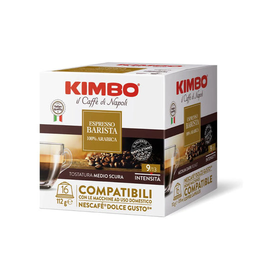 KIMBO CAFE ESPRESSO BARISTA 100% ARABICA COMPATIBLE CON DOLCE GUSTO 16caps