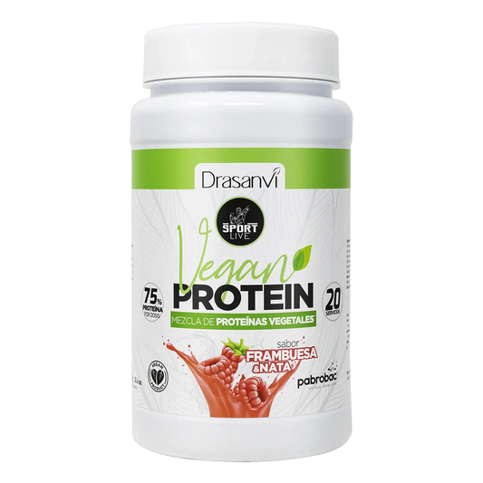 PROTEIN VEGAN SABOR FRAMBUESA SIN GLUTEN DRASANVI 600g