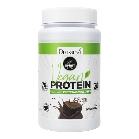 PROTEIN VEGAN  SABOR BROWNIE SIN GLUTEN DRASANVI 600g