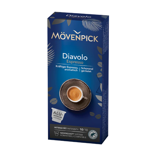 MOVENPICK DIAVOLO ESPRESSO FORTE CAPSULA COMPATIBLE CON NESPRESSO  10caps