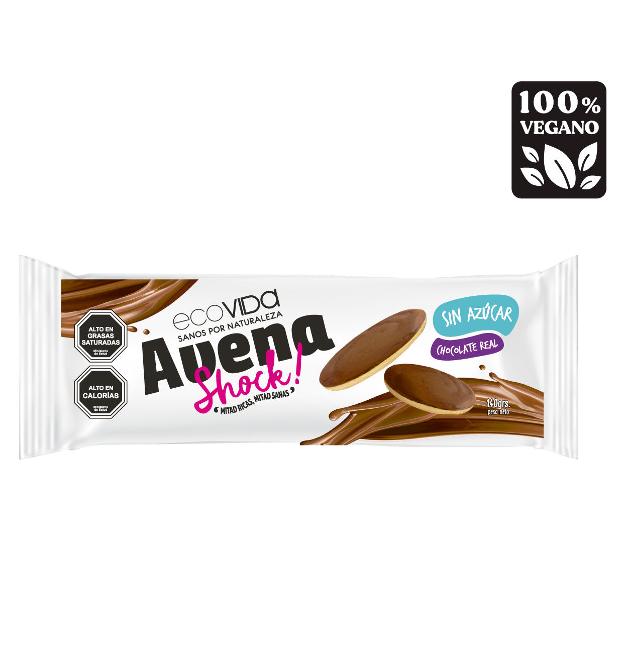 GALLETA AVENA SHOCK SIN AZUCAR 140g