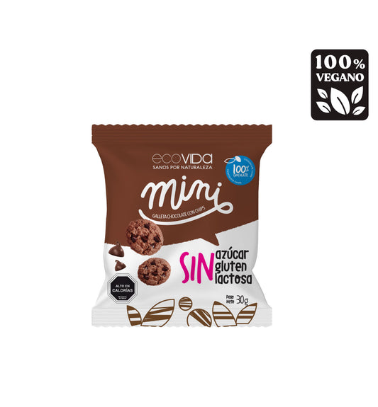 ECOVIDA GALLETA MINI CHOCOLATE CHIPS  SIN GLUTEN 30g