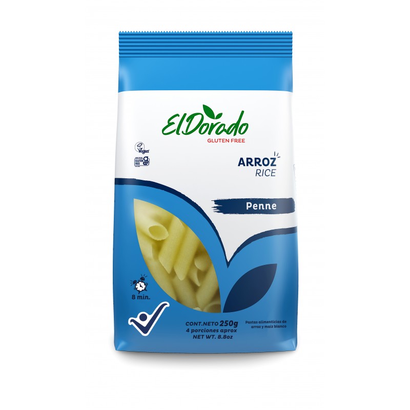 PASTA PENNE RIGATTI DE ARROZ SIN GLUTEN 250g