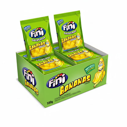FINI PACK 12un. GOMITAS FORMA DE PLATANOS SIN GLUTEN 15g liquidacion 30/06/2026