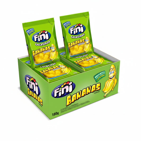 FINI PACK 12un. GOMITAS FORMA DE PLATANOS SIN GLUTEN 15g liquidacion 30/06/2026