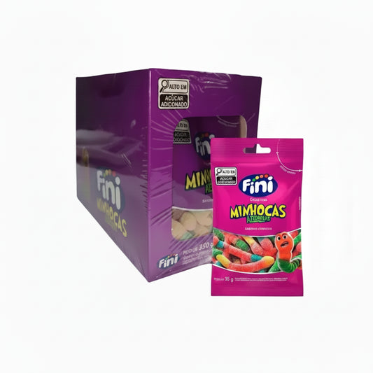 FINI PACK 10un. GOMITAS GUSANOS ACIDOS SABORES SURTIDOS  SIN GLUTEN 35g liquidacion 30/06/2026