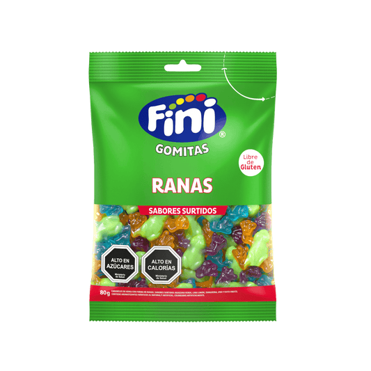 GOMITAS RANAS SABORES SURTIDOS SIN GLUTEN FINI 80g