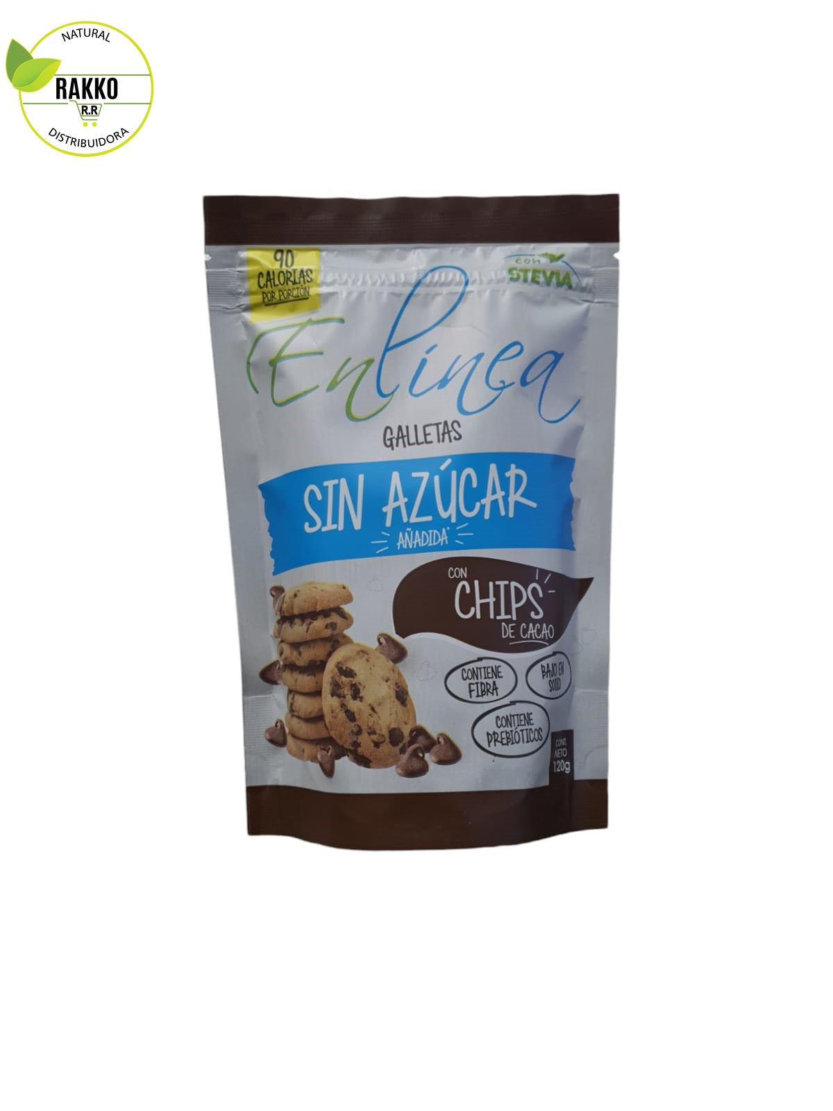 EN LINEA GALLETAS CHIPS DE CACAO 120g