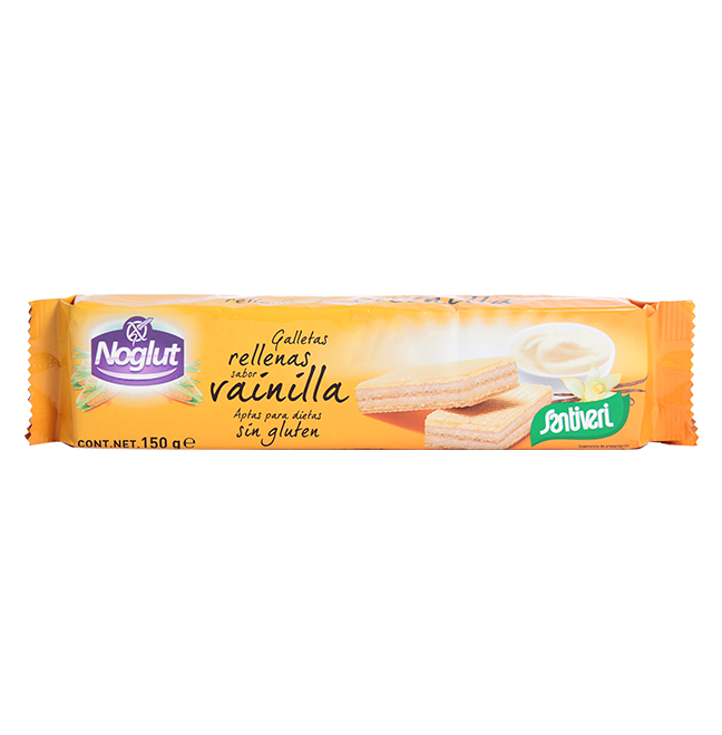 GALLETAs WAFERS VAINILLA NOGLUT  SIN GLUTEN 150g