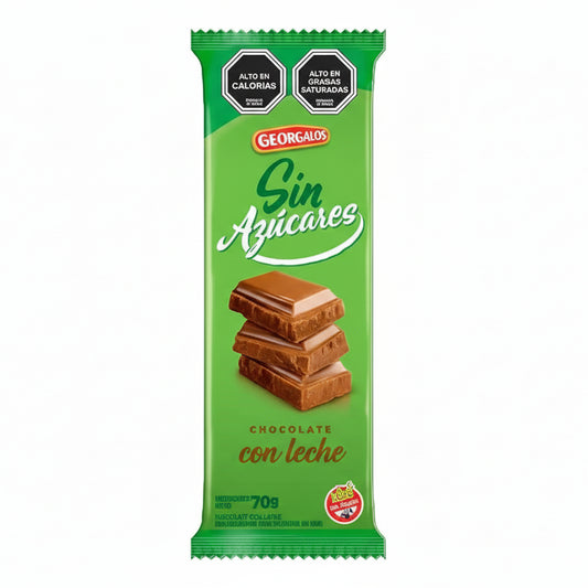 GEORGALOS PACK 10X CHOCOLATE CON LECHE SIN TACC 70GR