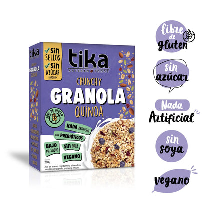 TIKA GRANOLA  CRUNCHY QUINOA 200G SIN GLUTEN