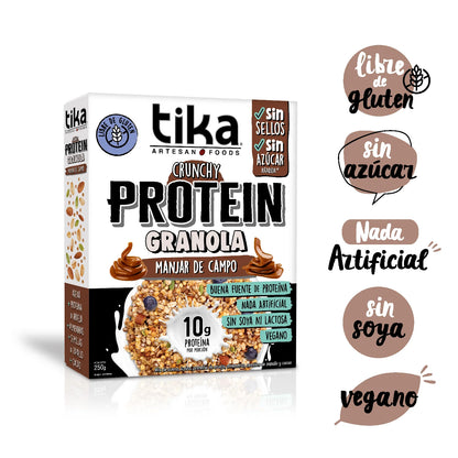 TIKA GRANOLA PROTEIN MANJAR DE CAMPO 250GR SIN GLUTEN