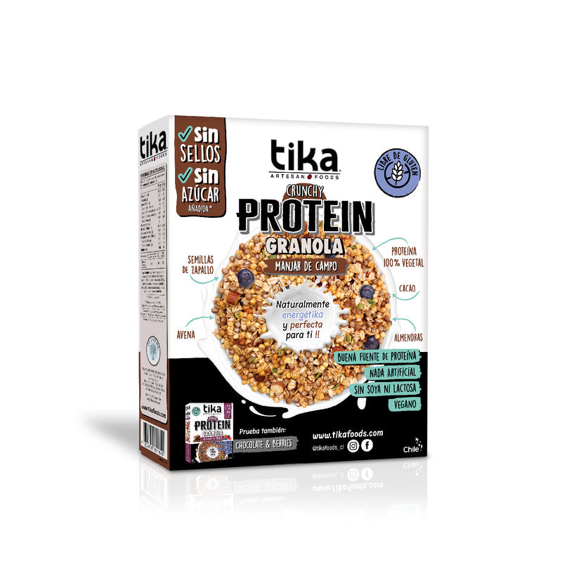 TIKA GRANOLA PROTEIN MANJAR DE CAMPO 250GR SIN GLUTEN