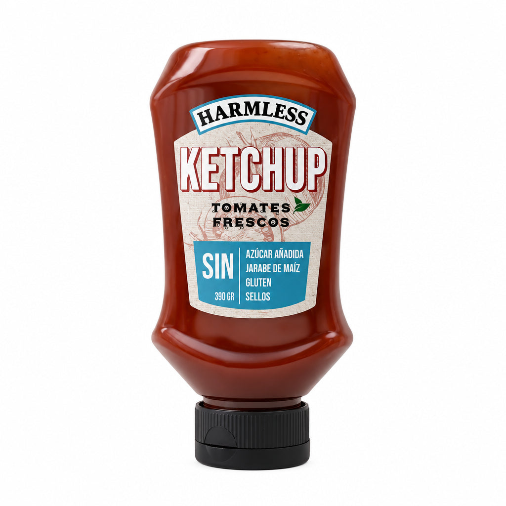 KETCHUP SIN AZUCAR  SIN GLUTEN HARMLESS 390g