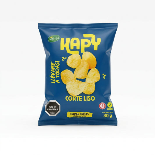 KAPY PAPAS FRITAS CORTE LISO 30G SIN GLUTEN VEGANO