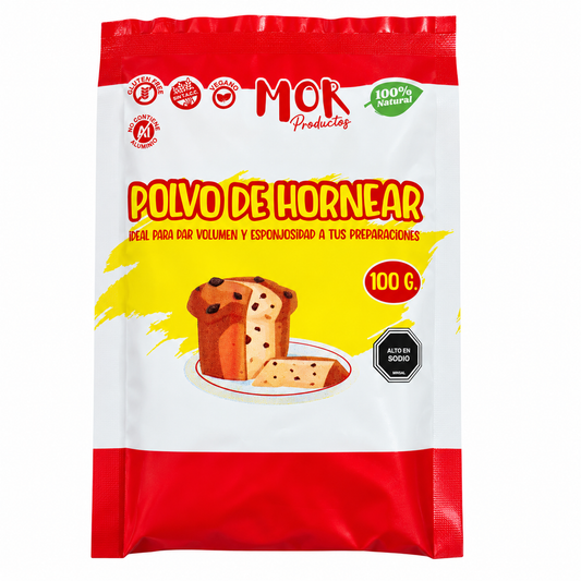 POLVO DE HORNEAR SIN GLUTEN VEGANO MOR 100G
