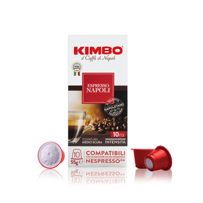 KIMBO ESPRESSO  NAPOLI  CAPSULA COMPATIBLE CON NESPRESSO 10caps