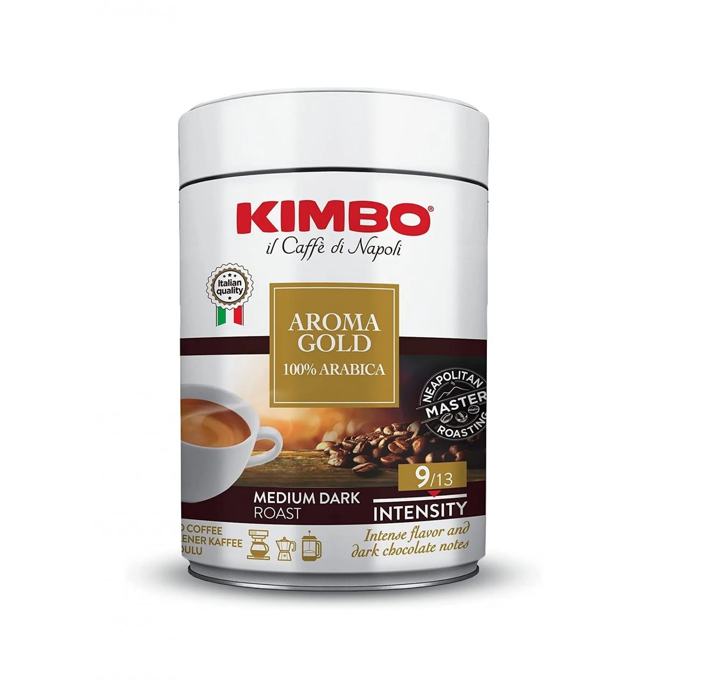 KIMBO CAFE MOLIDO AROMA GOLD 100% ARABICA  250g