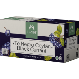LANDI TÉ NEGRO BLACK CURRANT SIN GLUTEN 20bolsitas