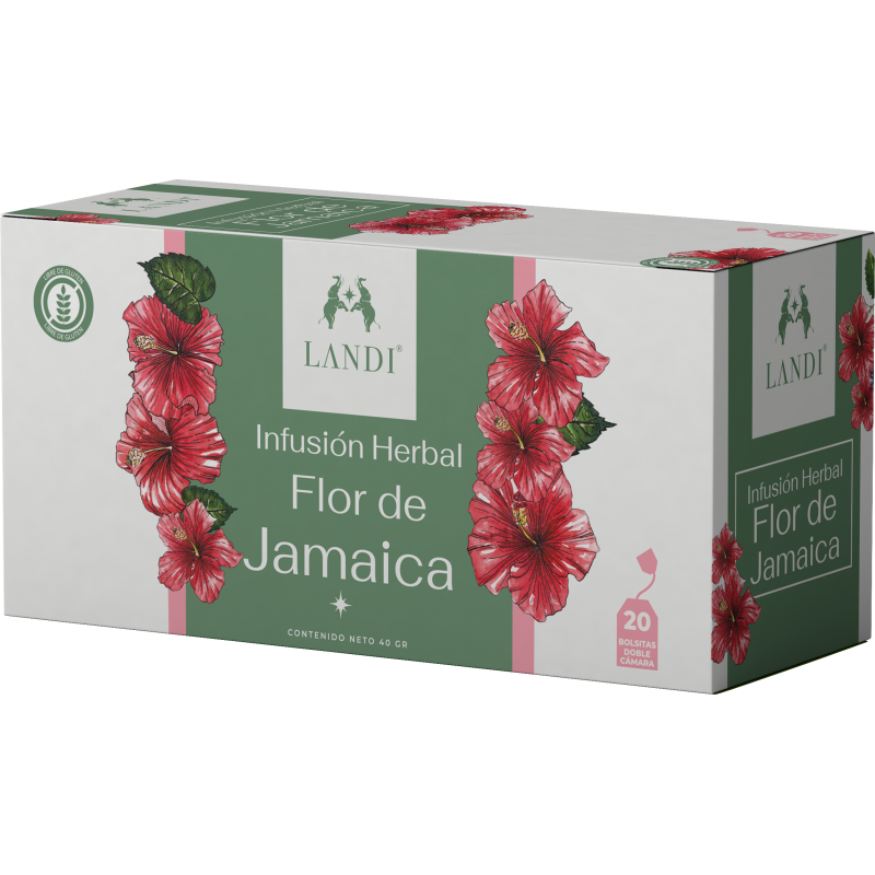 LANDI INFUSION FLOR DE JAMAICA SIN GLUTEN 20bolsitas
