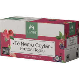 LANDI TÉ NEGRO FRUTOS ROJOS SIN GLUTEN 20bolsitas