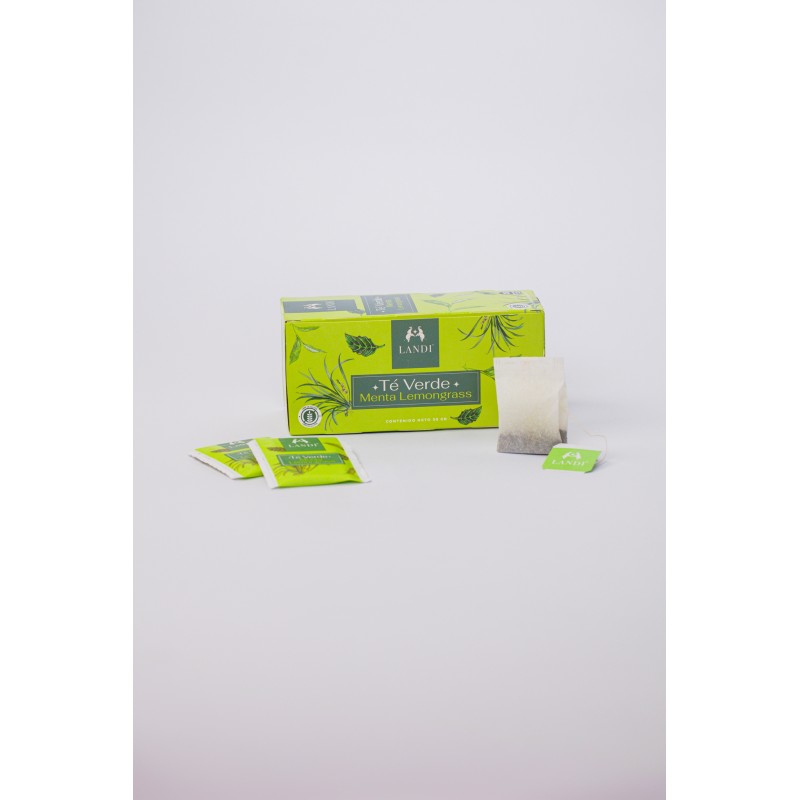 LANDI TÉ VERDE MENTA  LEMONGRASS SIN GLUTEN 25bolsitas