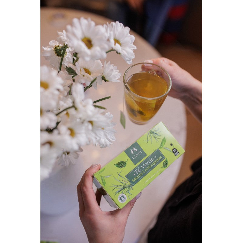 LANDI TÉ VERDE MENTA  LEMONGRASS SIN GLUTEN 25bolsitas