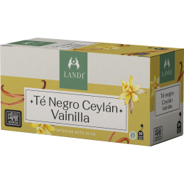 LANDI TÉ NEGRO VAINILLA SIN GLUTEN 20 bolsitas
