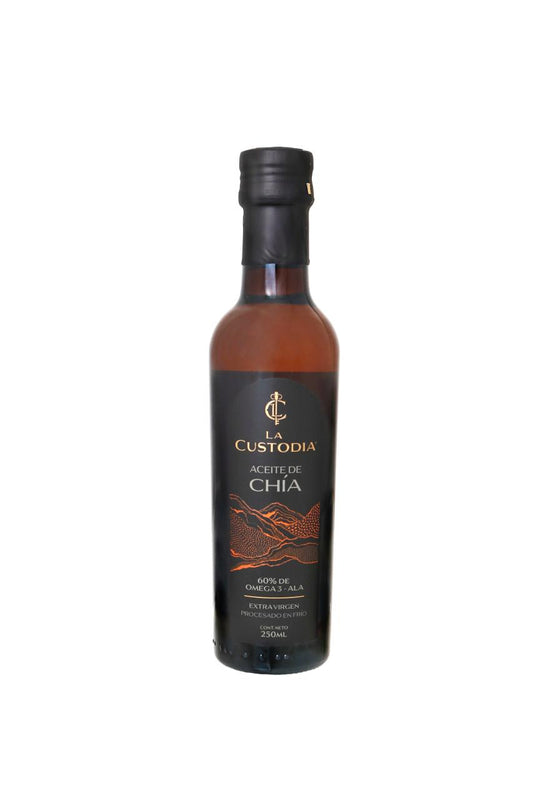 ACEITE DE CHIA VEGANO SIN GLUTEN LA CUSTODIA 250ml