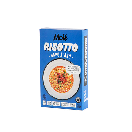 MOLÉ RISOTTO NAPOLITANO VEGANO SIN GLUTEN 200g vencimiento 03/12/2025
