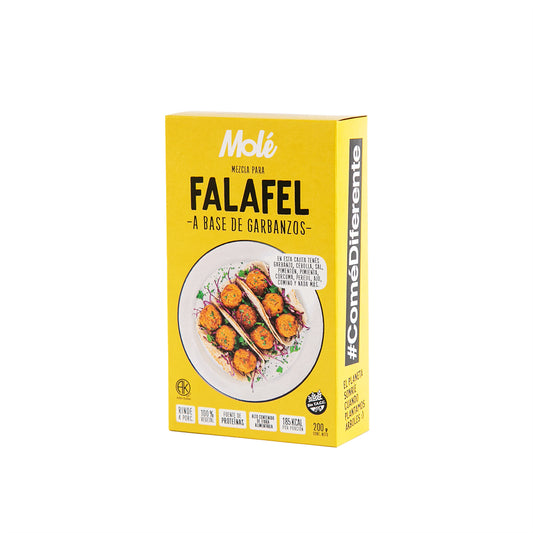 MOLÉ MEZCLA FALAFEL VEGANO SIN GLUTEN 200g vencimiento 03/12/2025