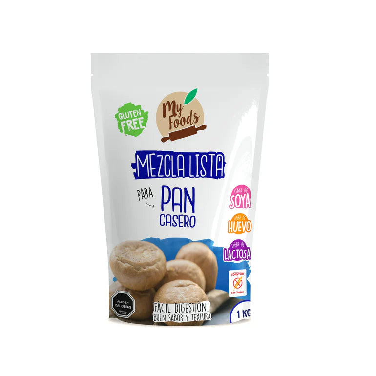 MEZCLA LISTA PARA  PAN CASERO SIN GLUTEN  1 KL