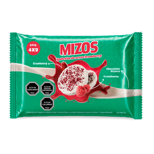 MIZOS GALLETON DE ARROZ FRAMBERRY 115GR SIN GLUTEN