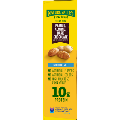 NATURE VALLEY PACK 5 BARRITAS 10g PROTEINA SI GLUTEN MANI-ALMENDRA CHOCOLATE DARK 40g liquidacion 04/05/2026