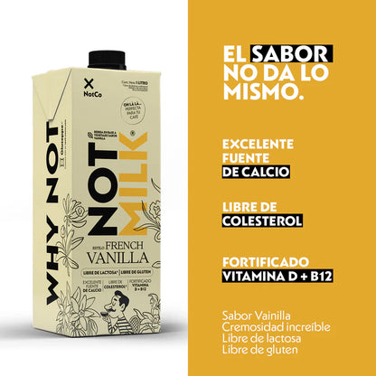 NOT MILK FRENCH VAINILLA SIN GLUTEN Y VEGANA 1LT