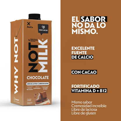 NOT MILK CHOCOLATE SIN GLUTEN Y VEGANA 1LT