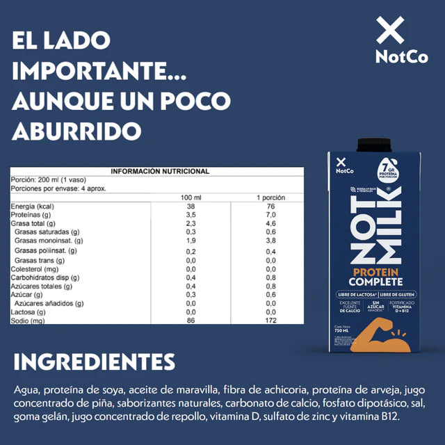 NOT MILK COMPLETE PROTEIN 750ML