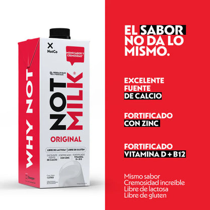 NOT MILK ORIGINAL SIN GLUTEN Y VEGANA 1LT