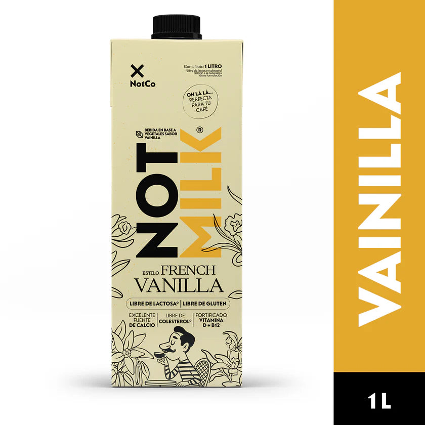 NOT MILK FRENCH VAINILLA SIN GLUTEN Y VEGANA 1LT