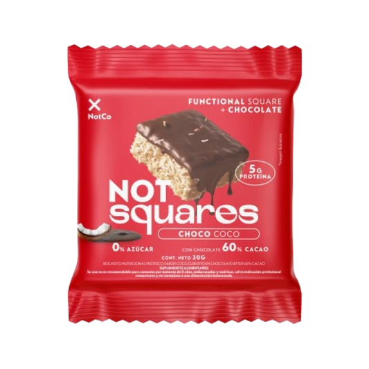 NOT SQUARES CHOCO COCO 30g liquidacion 17/09/2025