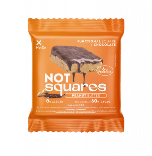 NOT SQUARES PEANUT BUTTER  30g  liquidacion 15/09/2025