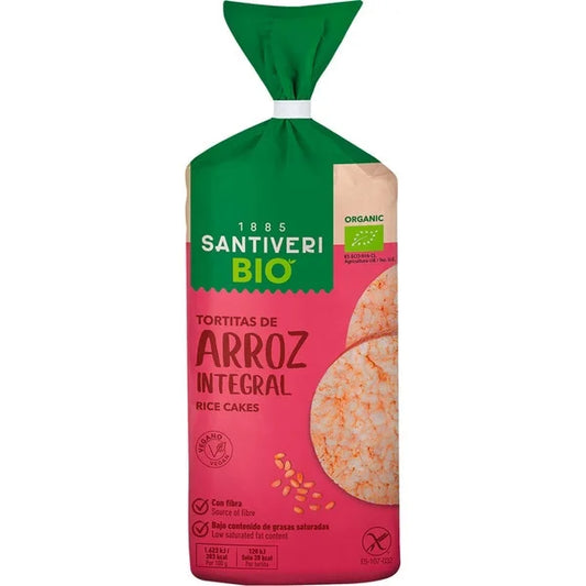 TORTITAS DE ARROZ BIO SANTIVERI SIN GLUTEN 100g