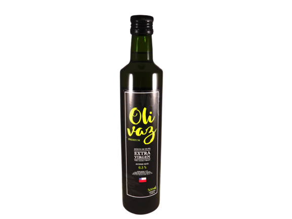 ACEITE DE OLIVA EXTRA VIRGEN 0.3% ACIDEZ MAX, MARCA OLIVAZ 500ML